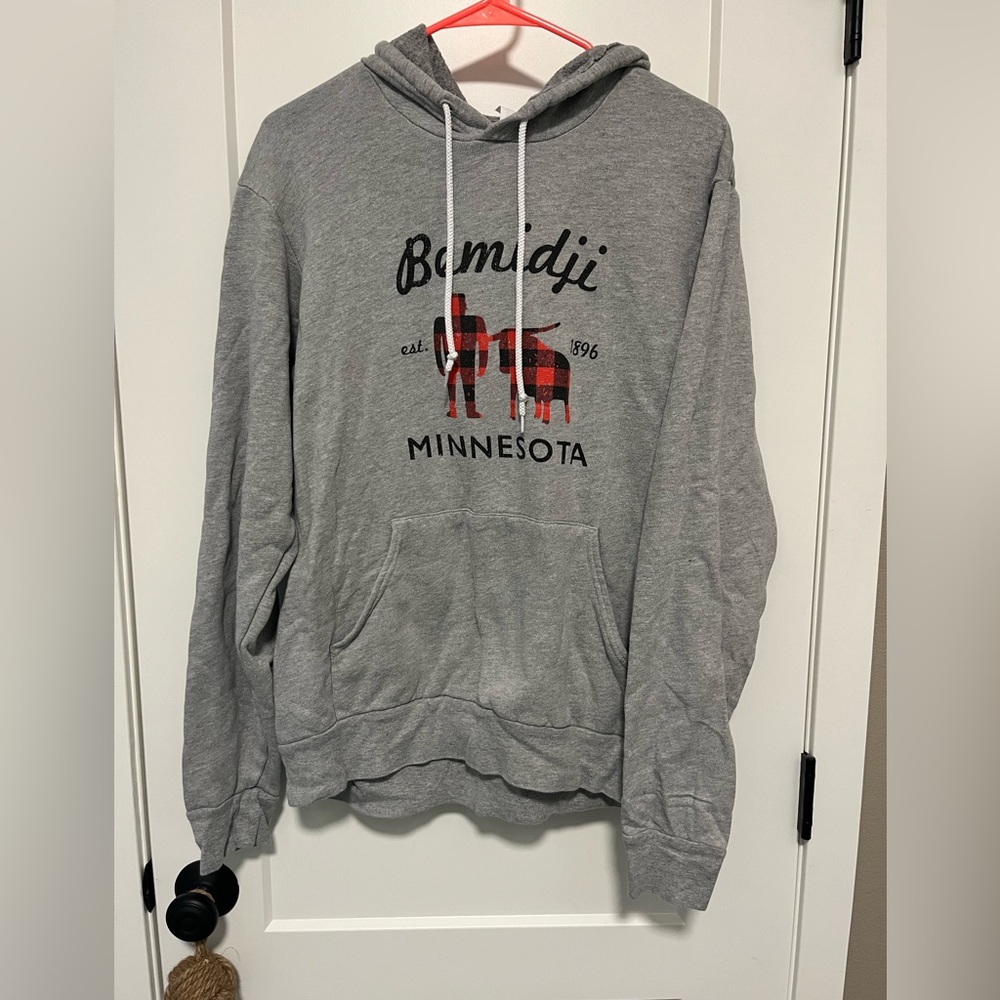 Minnesota Bemidji Paul Bunyan and Babe Hoodie large. Only worn a couple times